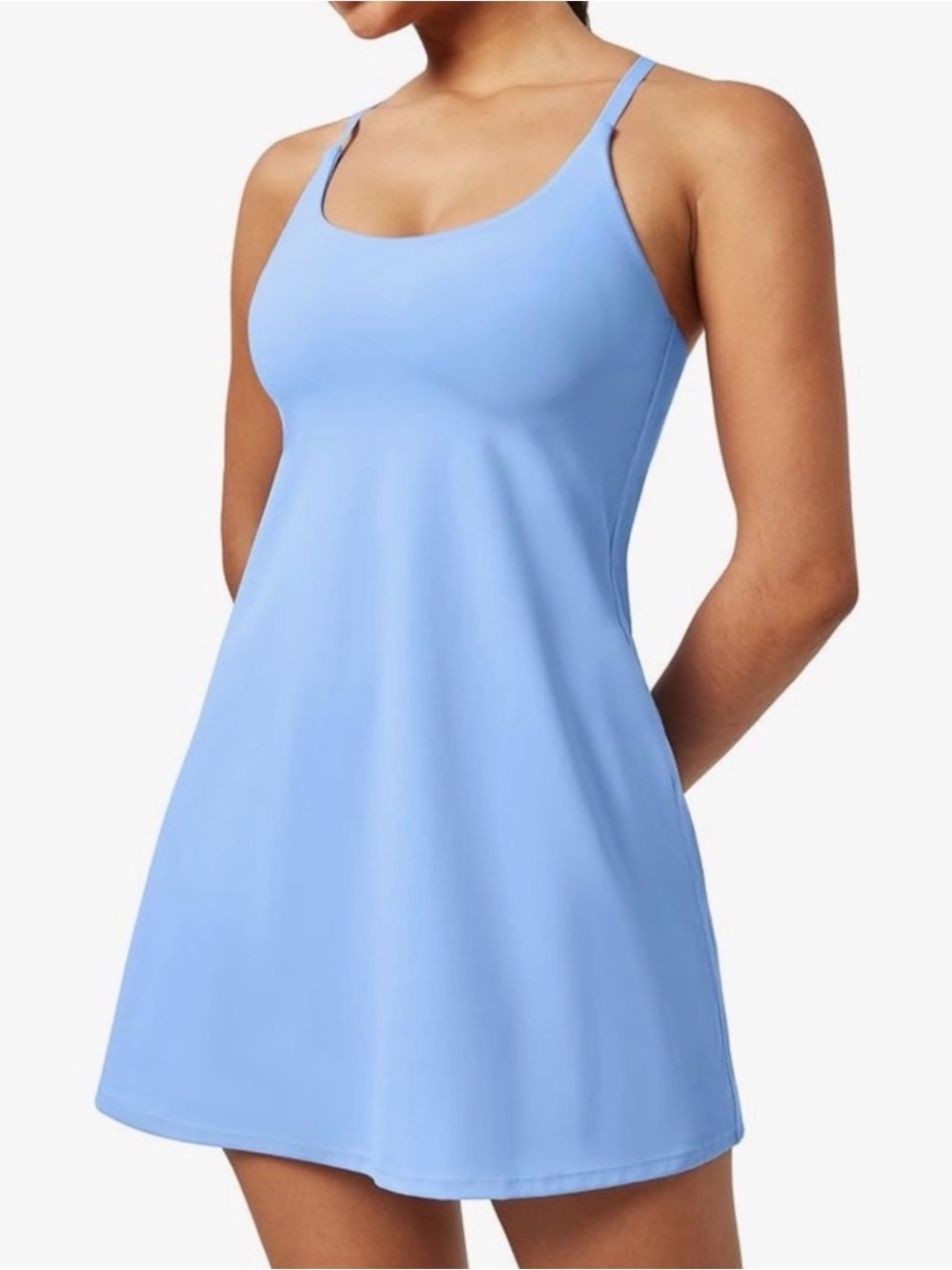Ewedoos light blue athletic dress with built in shorts